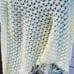 Handmade knitted shawl,white fancy shawl