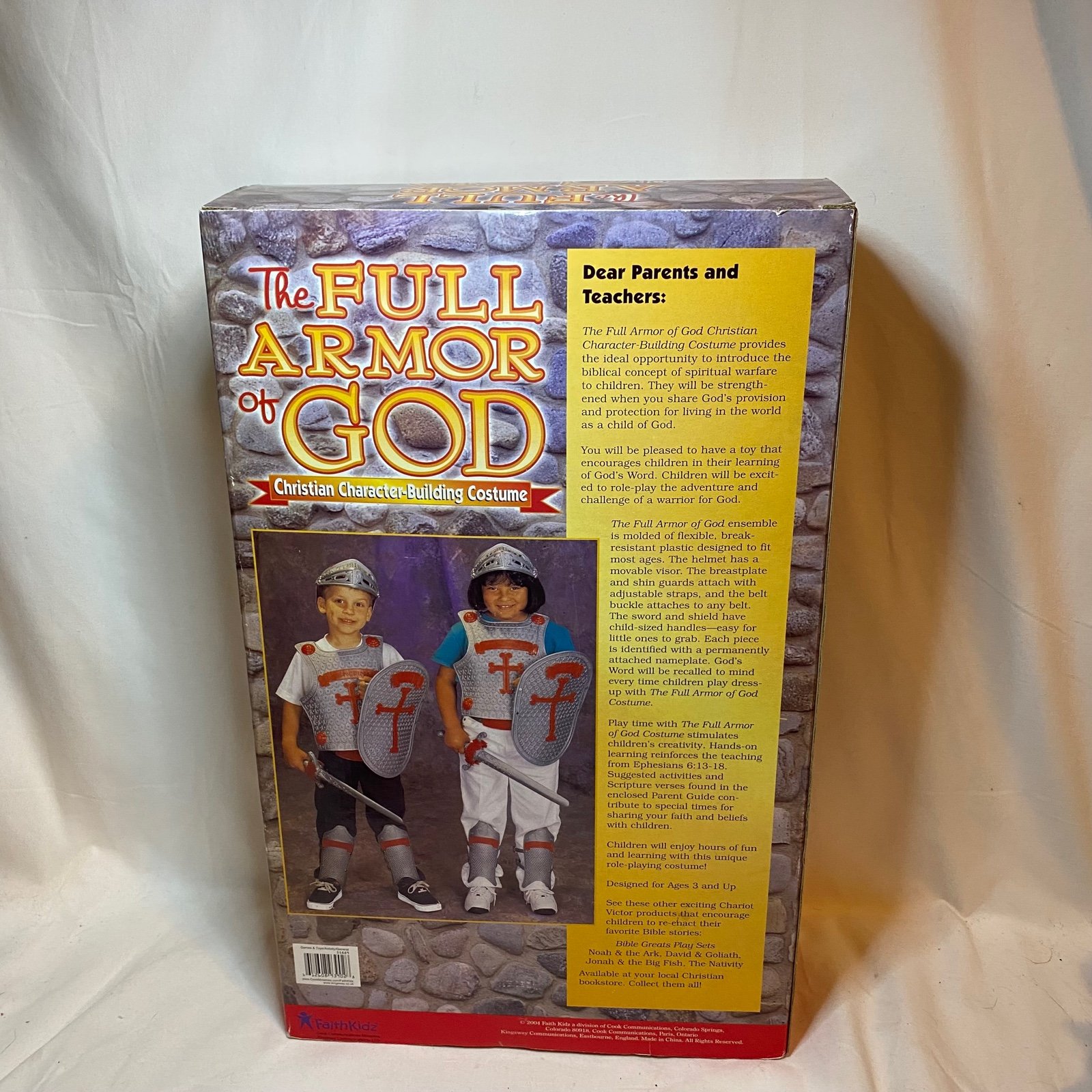 2004 The outlet Full Armor of God: Christian Character-Building Costume FaithKidz