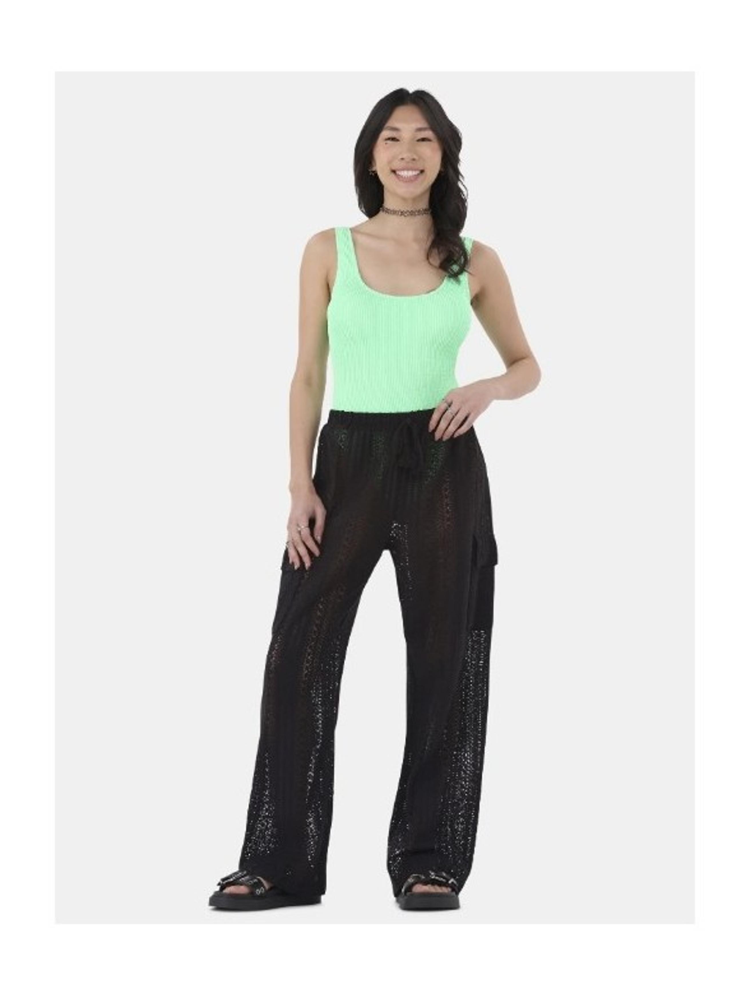 No Boundaries Women's Crochet Cargo Coverup Pants XXL (20)