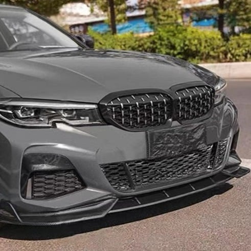 NEW 3PCS FRONT BUMPER LIP 2019-2023 BMW G20 M-SPORT M340I REAL CARBON FIBER