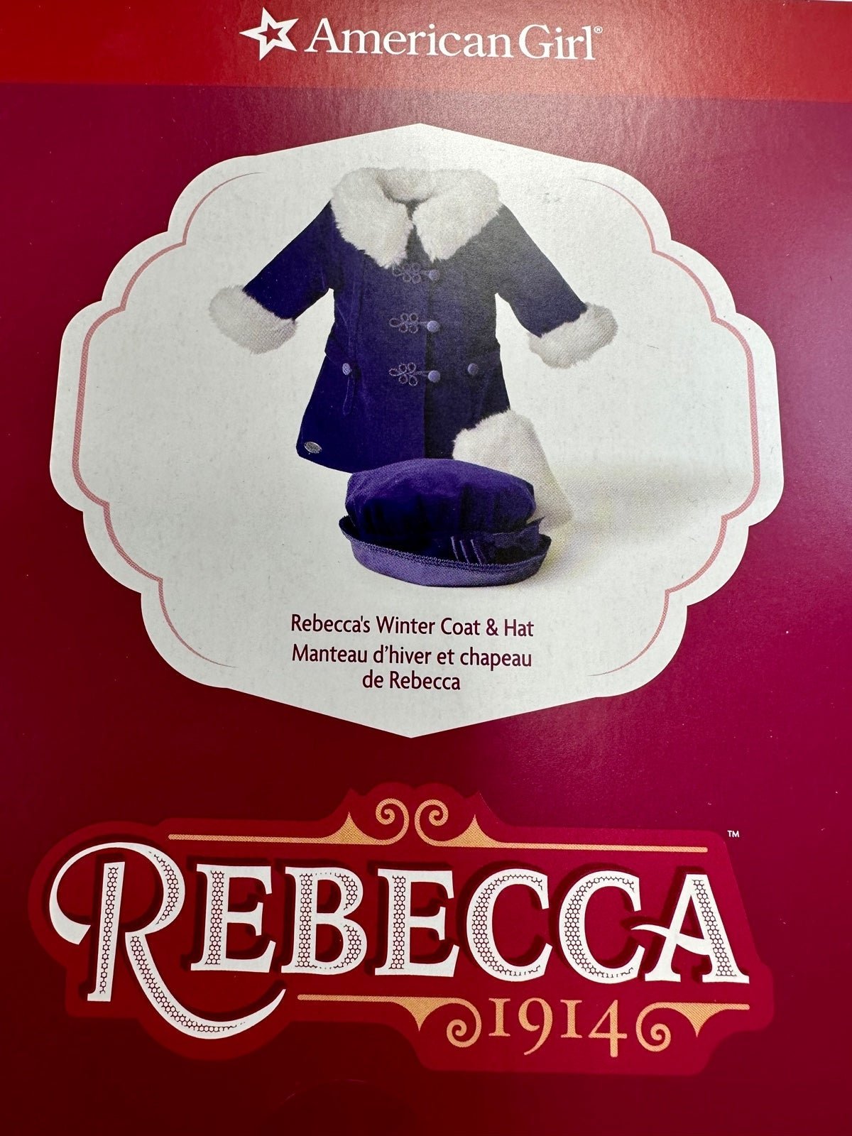 American Girl Doll Rebecca’s Winter Coat-NIB