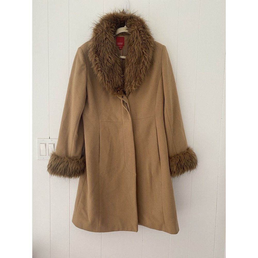 Vintage Esprit Outerwear Size Medium 100% Wool Coat Jacket Penny Lane