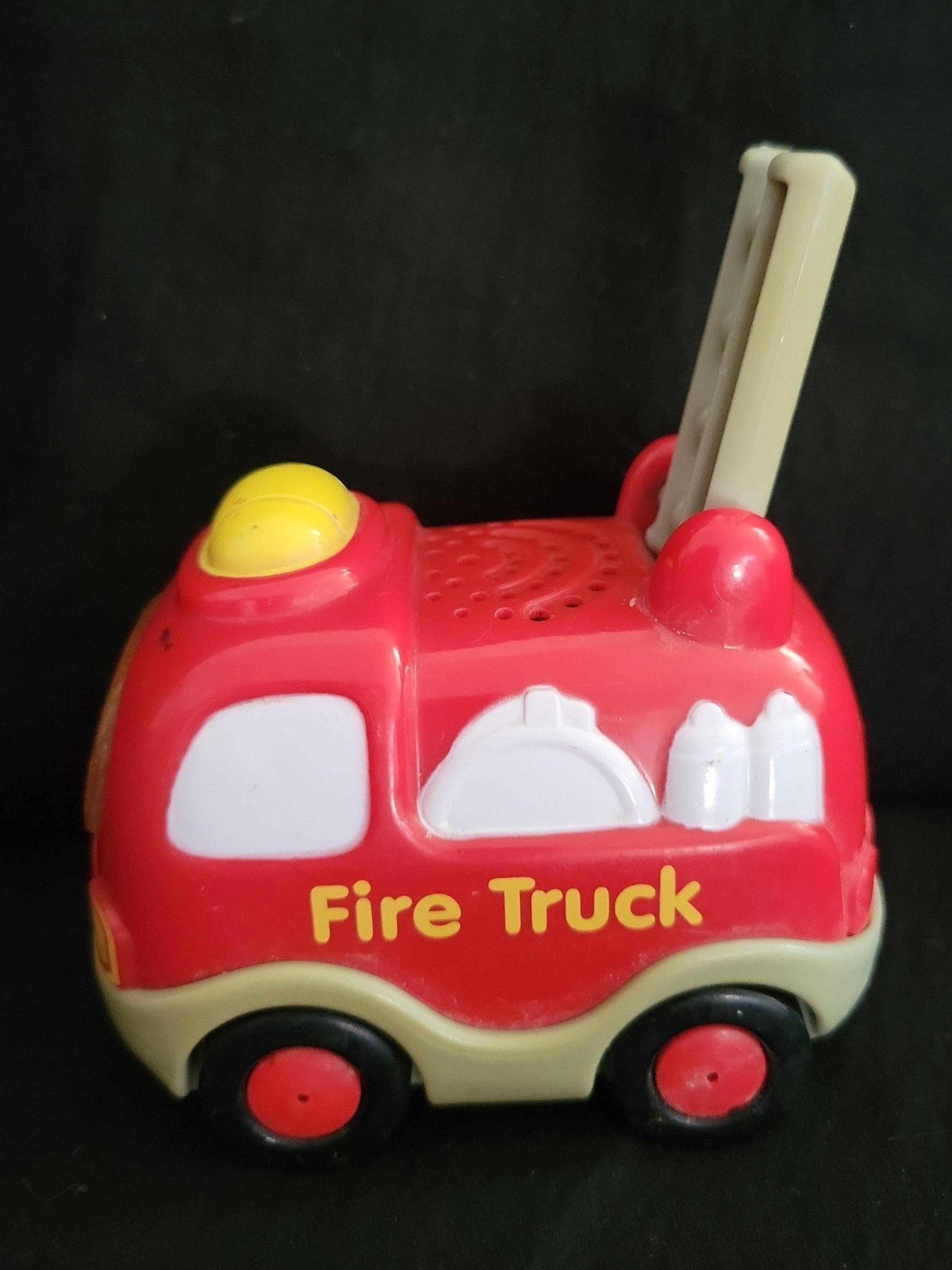 V-Tech Go! Go! Smart Wheels Red Fire Truck Vehicle Works Tested