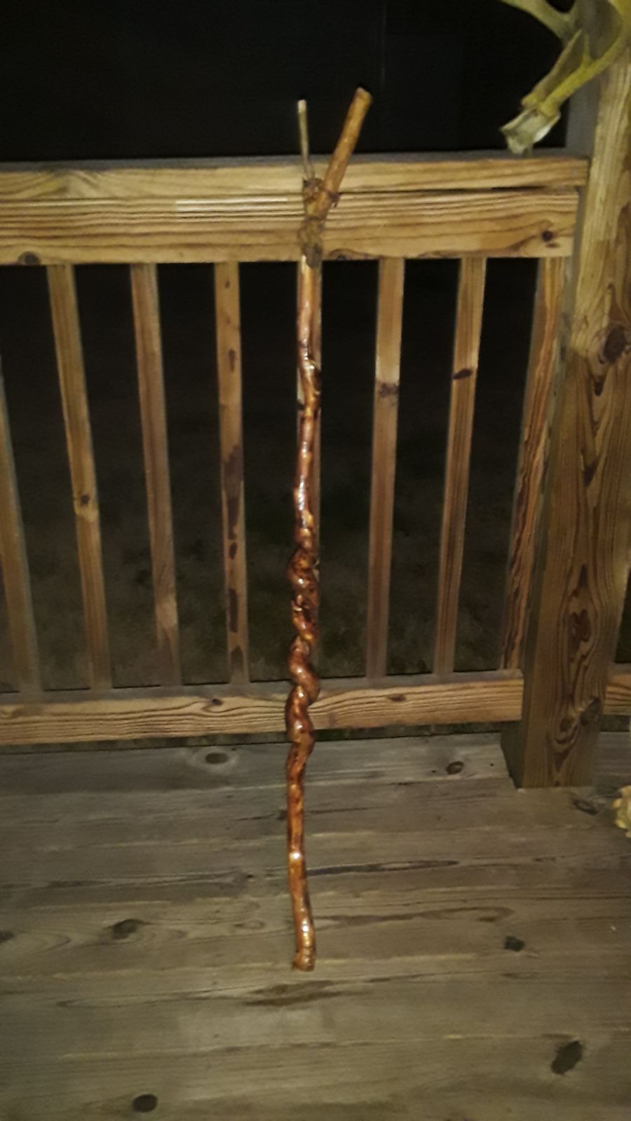 vine twisted walking stick