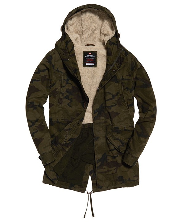 Men's Superdry Camo Cold Whether L