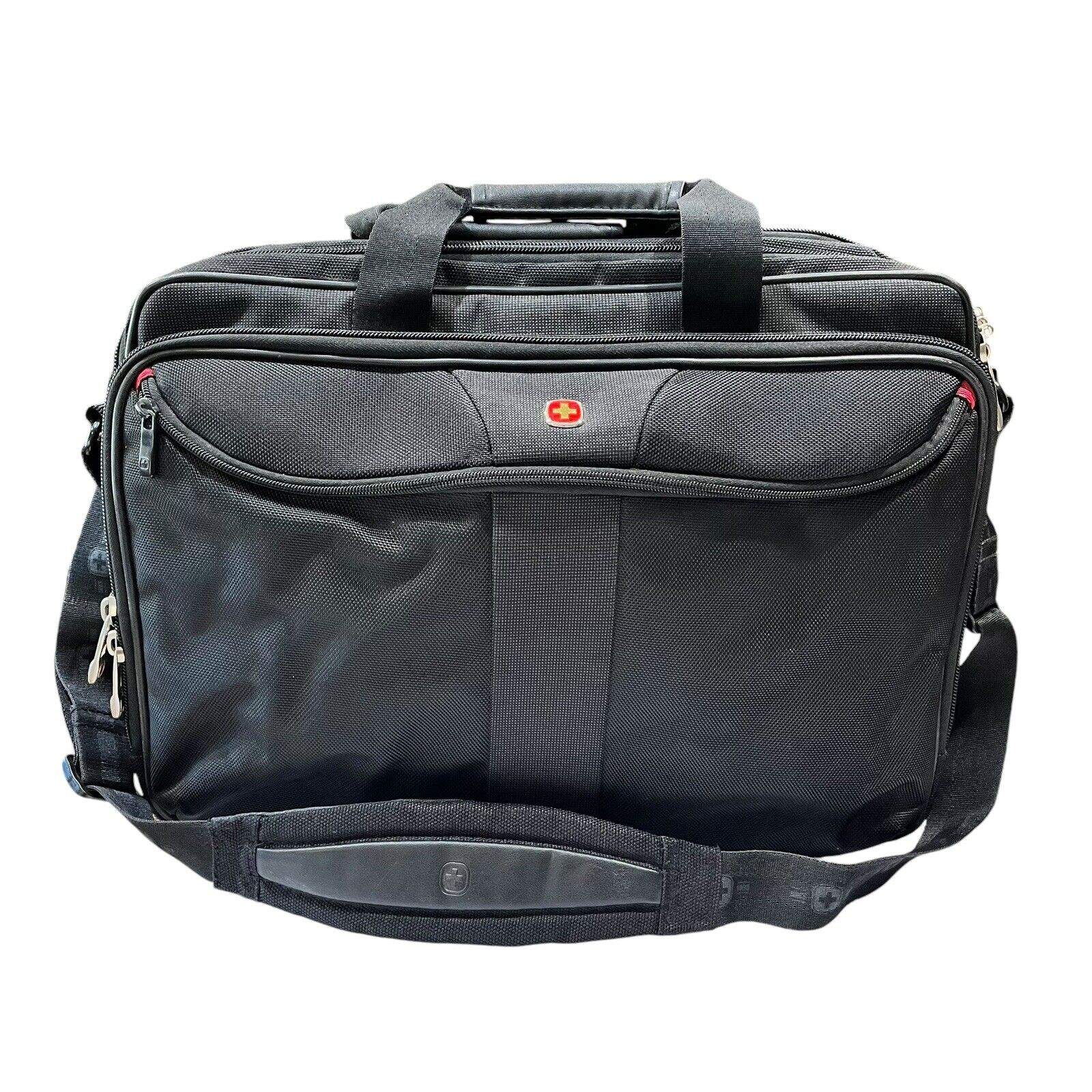 Swiss Gear Wenger Laptop Bag Carrying Briefcase 17x13x6 Black