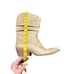 Bcbg Max Azria sz 8 Tan All Leather Western Cowgirl Boots Mid-Calf with Stacked