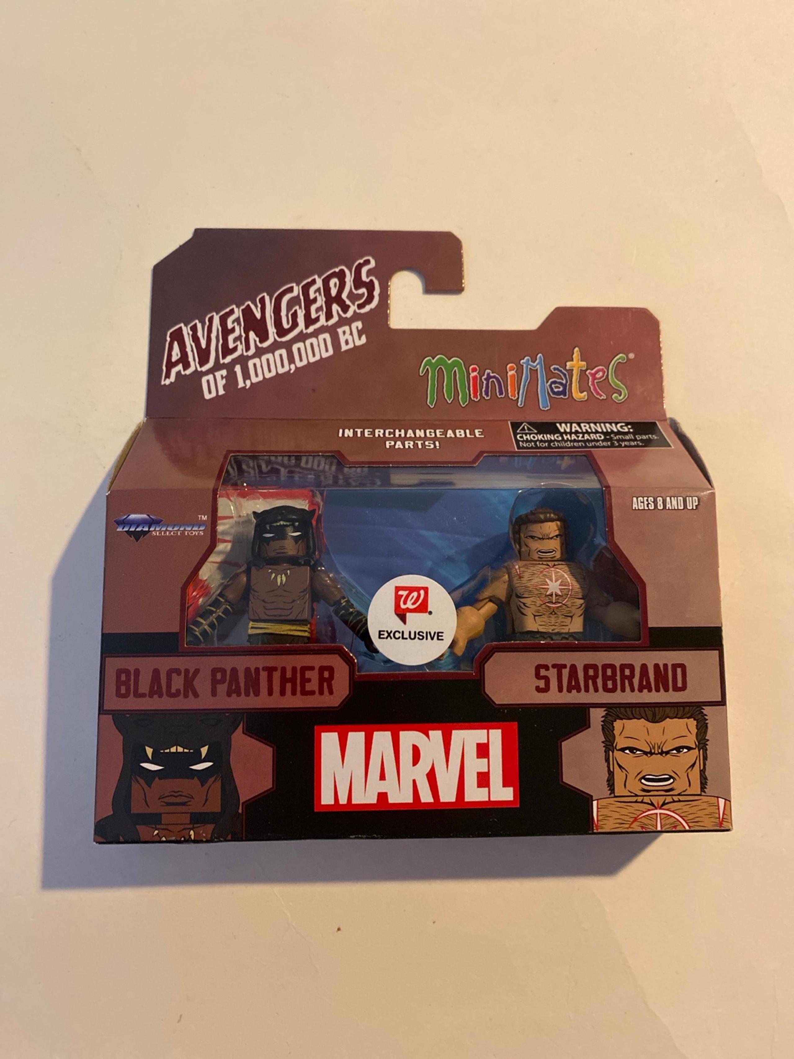 Marvel Minimates Walgreens Avengers of 1,000,000 BC Black Panther & Starbrand