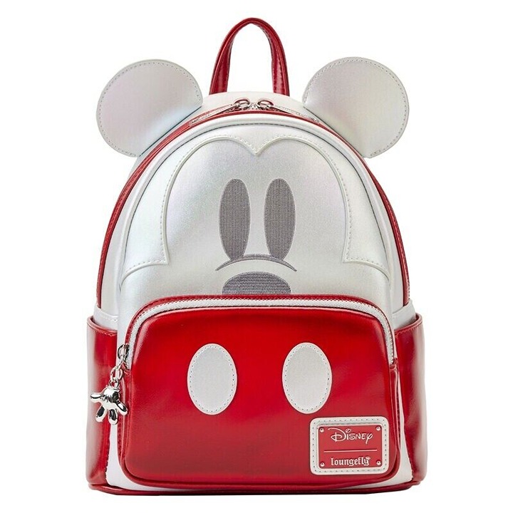 Limited Edition Exclusive Disney 100 Platinum Mickey Mouse Cosplay Mini Backpack