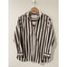 Frank & Eileen Joedy Boyfriend Button-Up Stripe Shirt Brown Stripe XXS