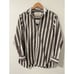 Frank & Eileen Joedy Boyfriend Button-Up Stripe Shirt Brown Stripe XXS
