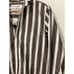 Frank & Eileen Joedy Boyfriend Button-Up Stripe Shirt Brown Stripe XXS