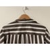 Frank & Eileen Joedy Boyfriend Button-Up Stripe Shirt Brown Stripe XXS