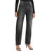 Ksubi Brooklyn High Rise Straight Jean in Diablo Faded Black Size 25