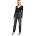 Ksubi Brooklyn High Rise Straight Jean in Diablo Faded Black Size 25