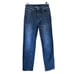 Ksubi Brooklyn High Rise Straight Jean in Diablo Faded Black Size 25