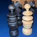 Vintage French Regency Boxwood Chessmen Complete Set of 32 pieces
