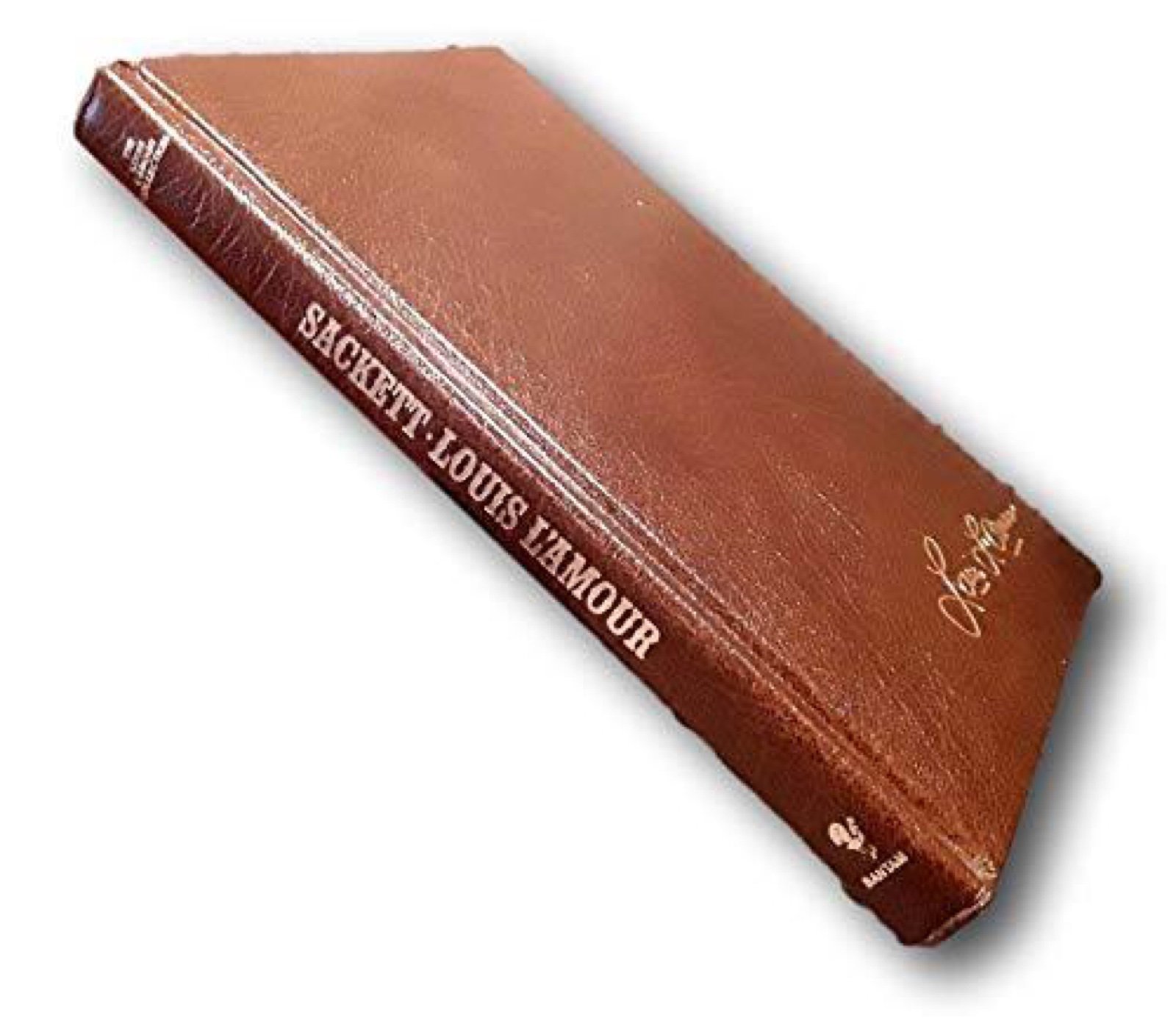 Rare Louis L'amour ~ Sackett ~ Deluxe Leather gilt page edges [Hardcover] Louis