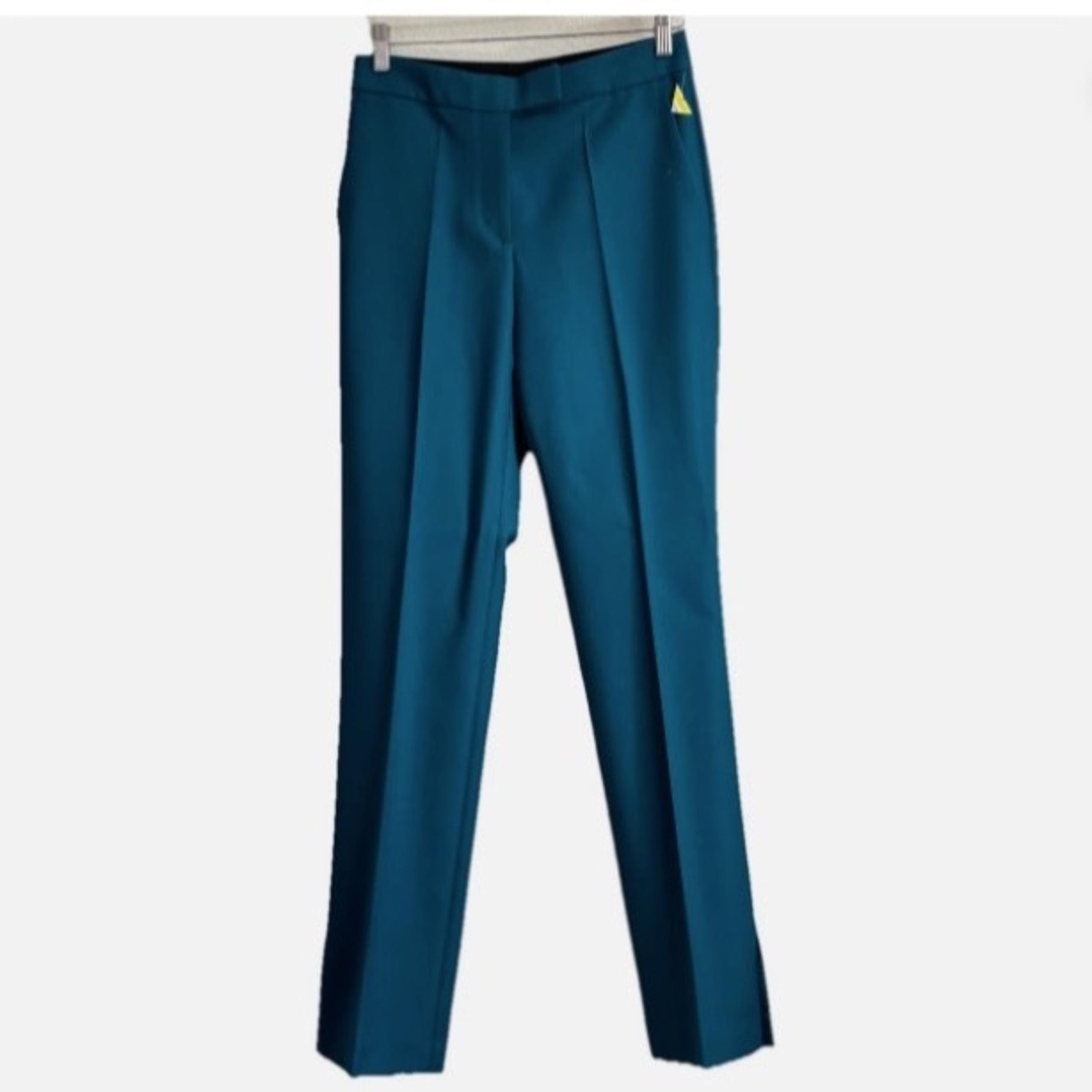 BOSS Woman Slit Hem 100% Virgin Wool Pants Size: 4