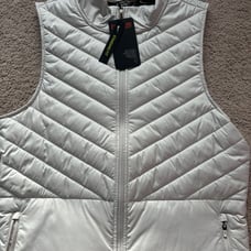 Nike Men's AeroLayer Thermore Insulated Running Vest Beige Sz XXL AH0546-008