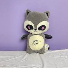 Red Panda Stuffed Animals Gray Love You Plush toy 22 by Lissi Doll