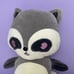 Red Panda Stuffed Animals Gray Love You Plush toy 22 by Lissi Doll