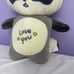 Red Panda Stuffed Animals Gray Love You Plush toy 22 by Lissi Doll