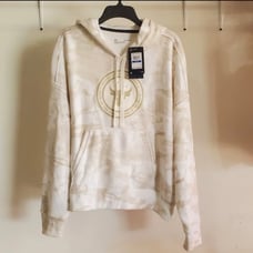 NWT Under Armour Womens Project Rock Hoodie Sweatshirt White Camo XL 90