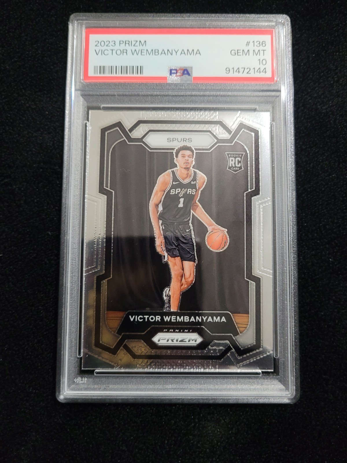 PSA 10 2023 VICTOR WEMBANYAMA PRIZM ROOKIE SAN ANTONIO SPURS NBA