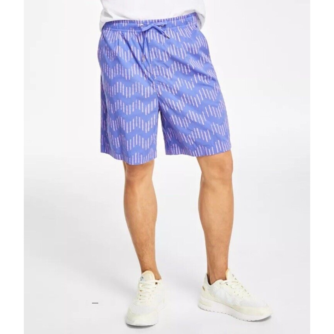 ARMANI EXCHANGE A | X Men's Zig-Zag Print Drawstring Shorts Sz: 36 NWT