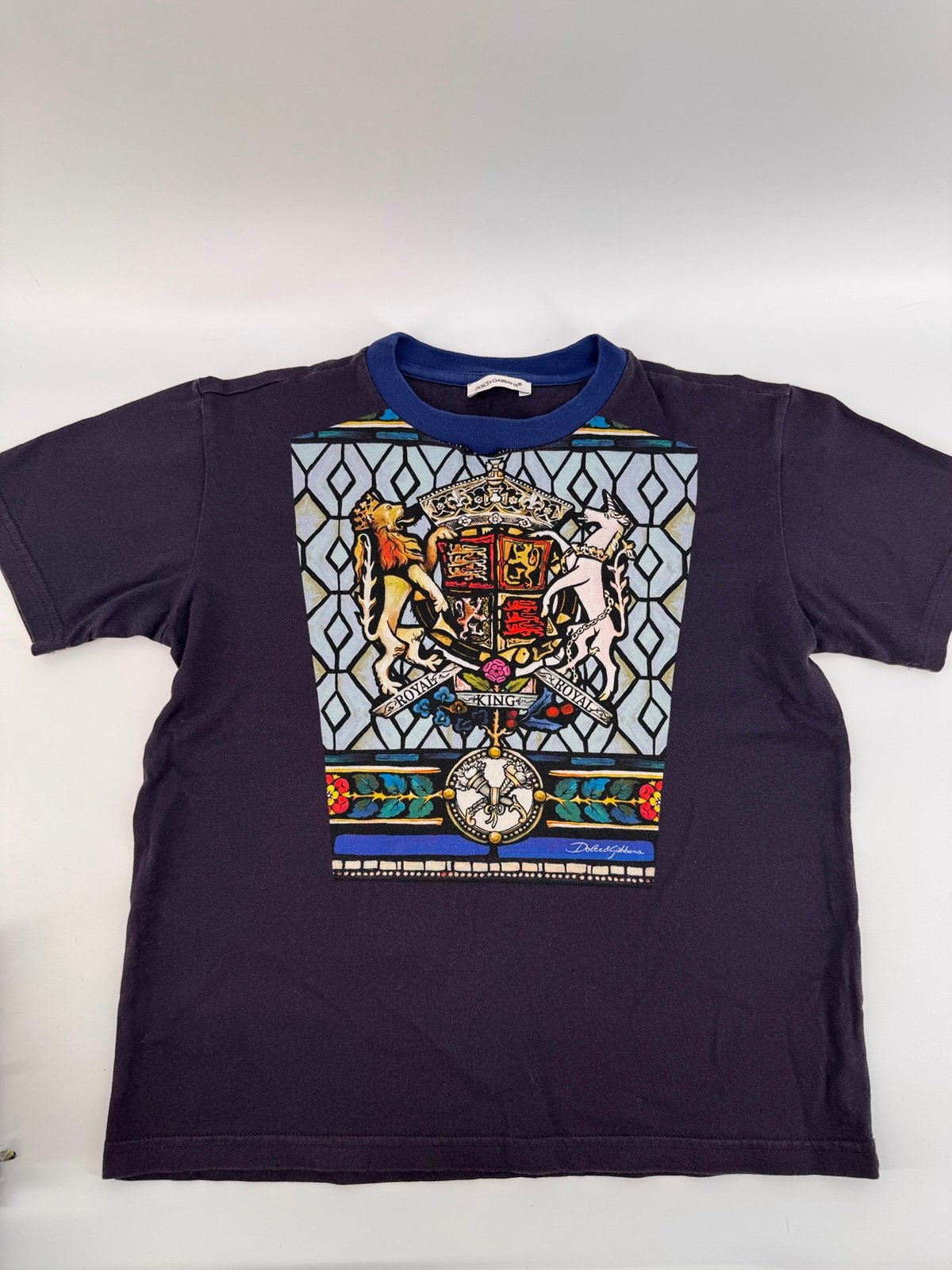 Dolce & Gabbana Royal King Shirt Tee Kids Boys Girls Italy