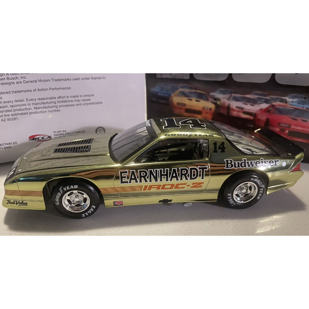 1/24 DALE EARNHARDT SR #14 BUDWEISER GREEN IROC COLOR CHROME 1988 ACTION