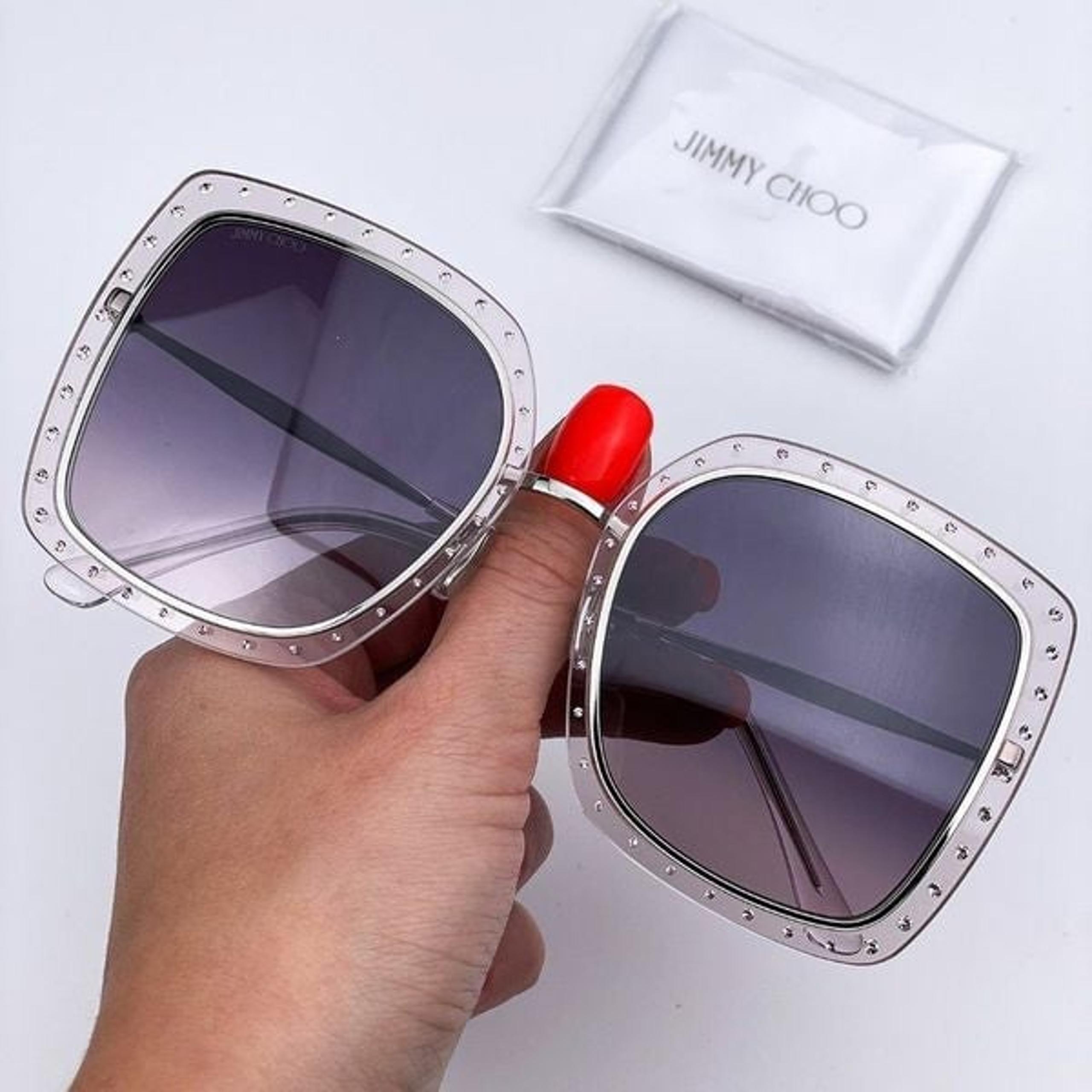 DANY/S KTS Sunglasses Palladium Lilac Violet Square Women - Jimmy Choo