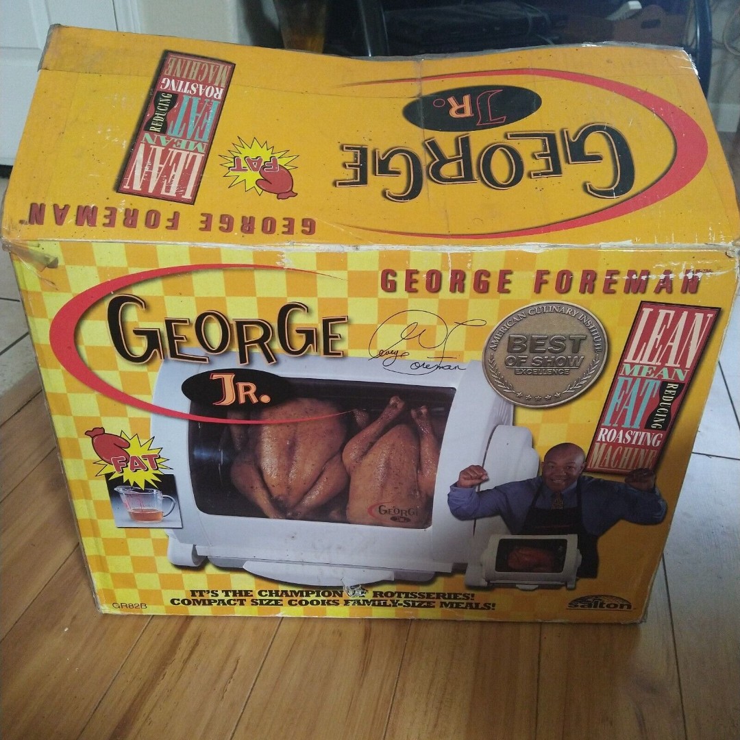 George Foreman Jr Rotisserie Roaster Discontinued Cooker Cook with Basket