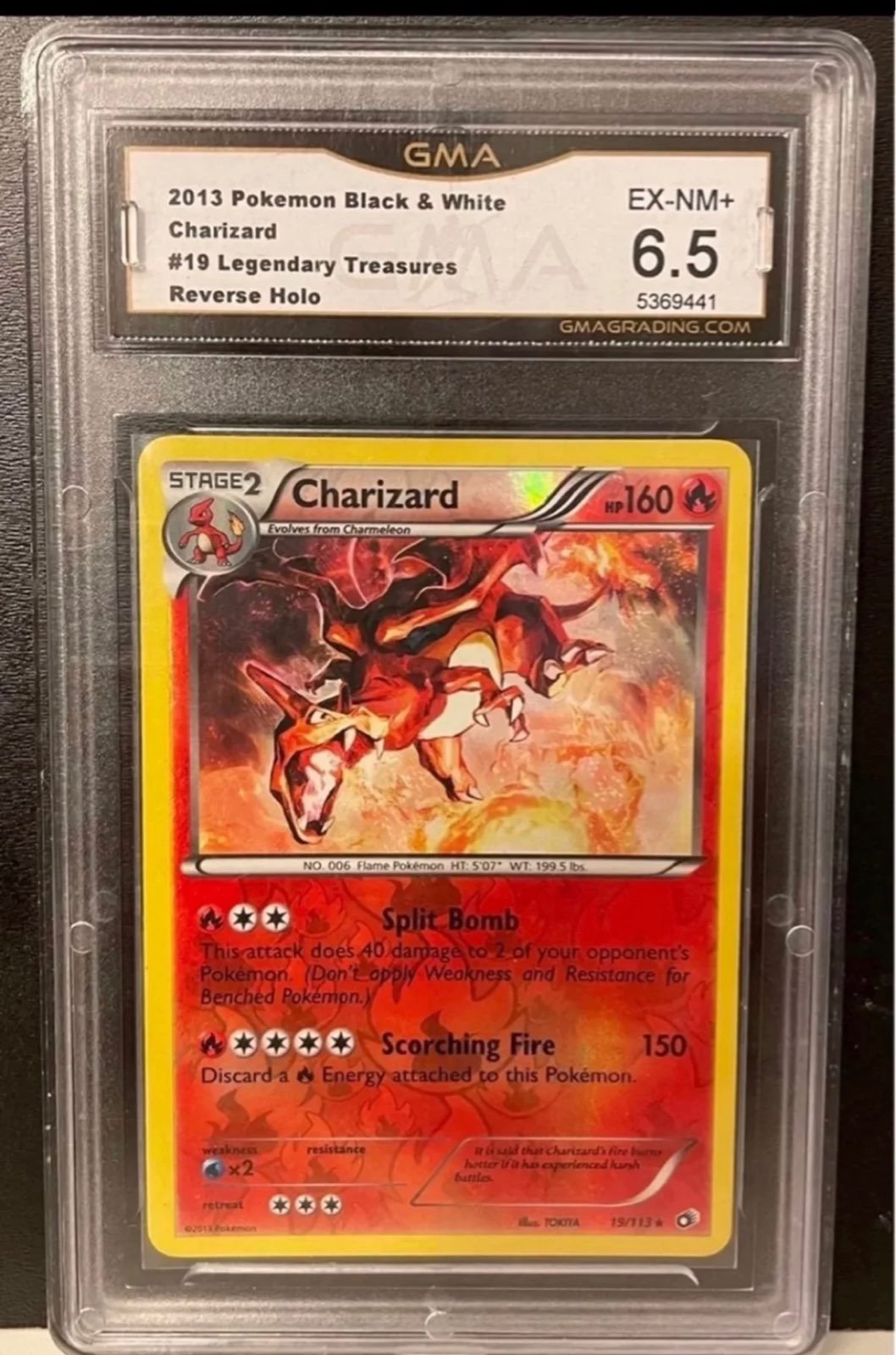 Charizar Legendary Treasures Rev Holo