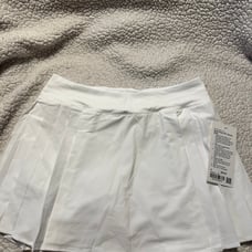 lululemon side pleat high rise tennis skirt