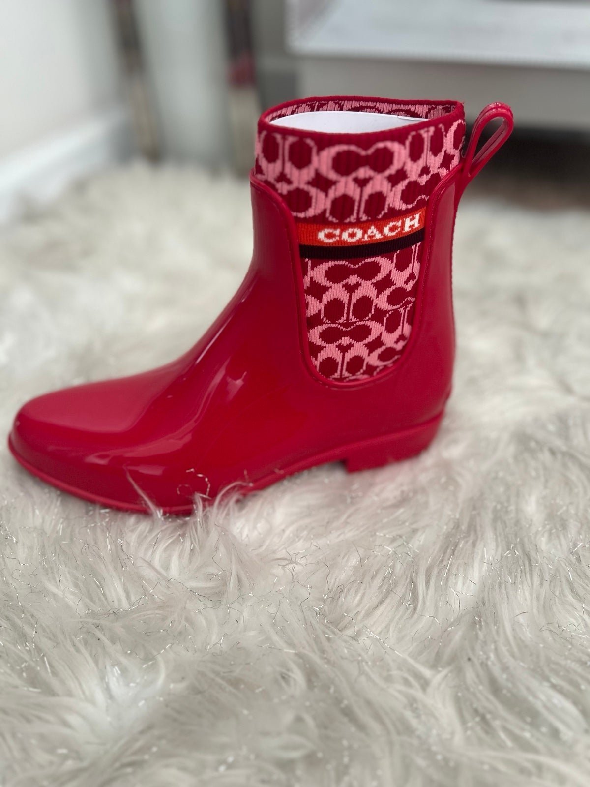 NIB Coach Rain Bootie/Rivington Rain Bootie