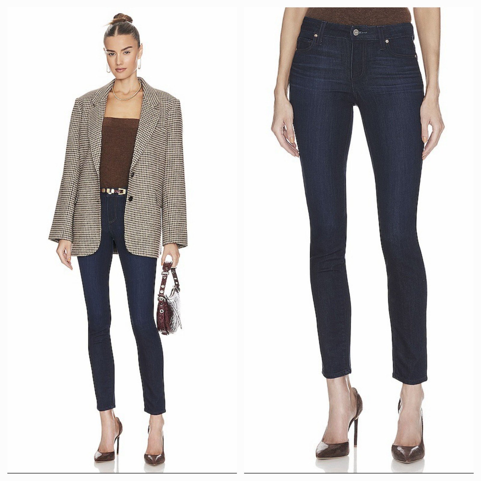 Paige Verdugo Ultra Skinny Jeans in Tonal Mona Size 24 NWT