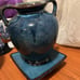 Blue vase with plate