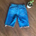 7 For All Mankind High Waist Bermuda Jean Shorts Size 24