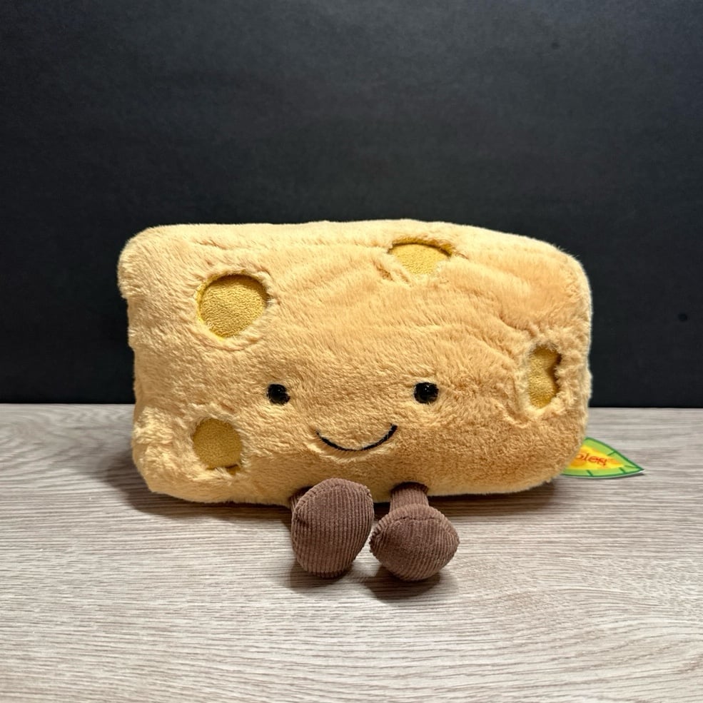 Jellycat amuseable Swiss cheese- NWT Retired- SHIPS SAME DAY!