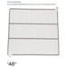 GLASTENDER 06001399 18-7/8 Inch X 20-1/8 Inch Grey Shelf