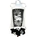Flowers by Zoe girl's 2 piece out daisy tank top and black skirt size small 7/8
