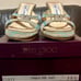 Vintage - Jimmy Choo “Class” Grey White & Blue Plaid Flanella Mules - 36