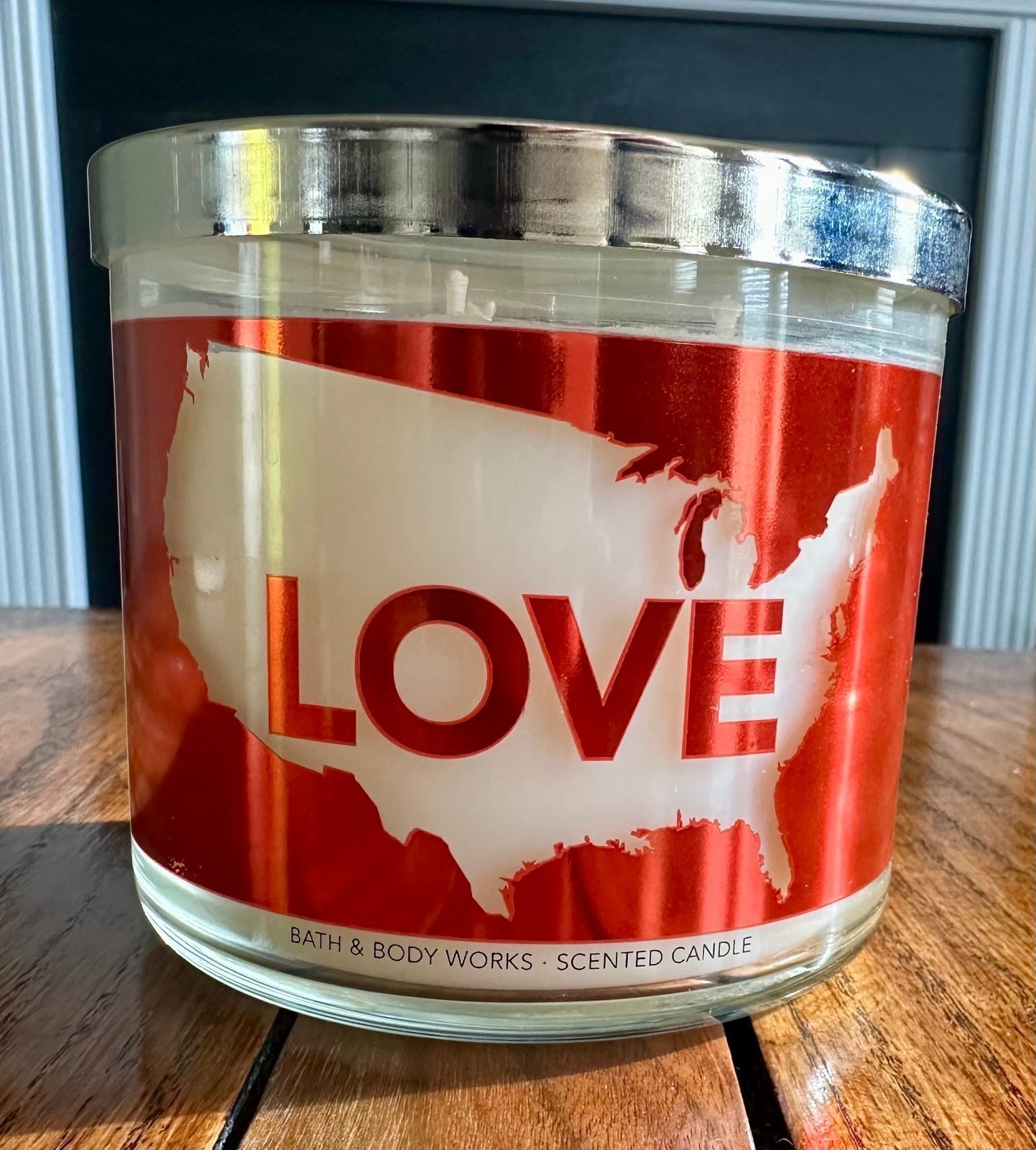 Bath & Body Works Love America Collector 3 Wick Candle VHTF