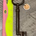 Old fancy iron large York Harbor - Maine hollow barrel skeleton key 092824@