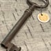 Old fancy iron large York Harbor - Maine hollow barrel skeleton key 092824@
