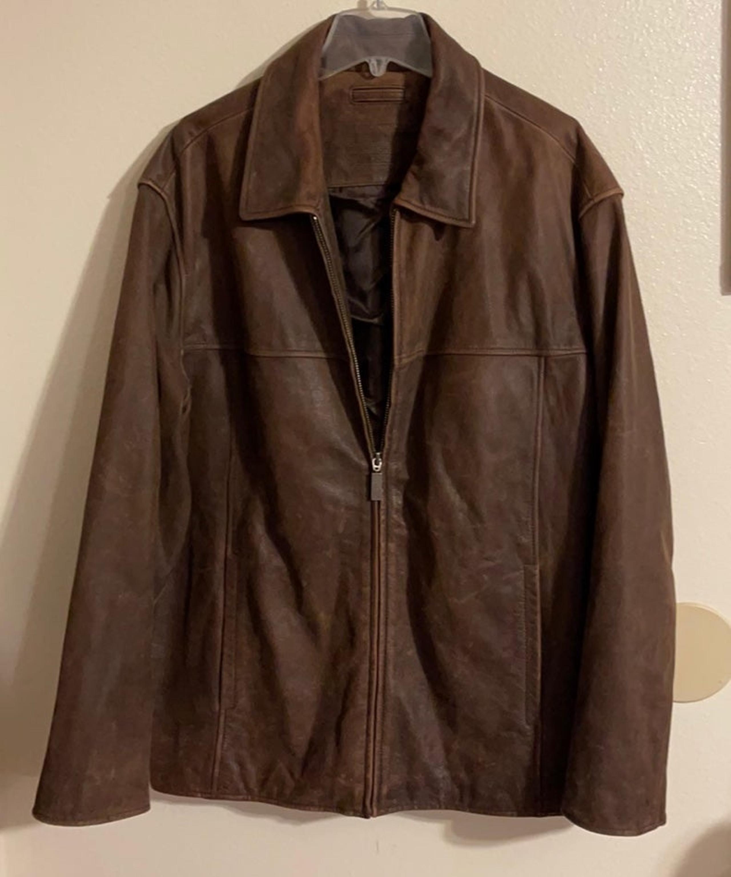 ROUNDTREE YORKE MEN LEATHER JACKET