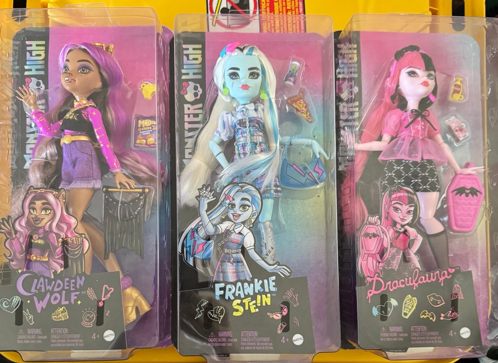 Monster high lot of 3 dolls