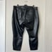 Abercrombie & Fitch Curve Love High Rise Skinny Vegan Leather Pants NEW Black 35